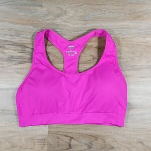 💜Morera Fuchsia Strappy Y Back Padded Seamless Sports Bra Medium
